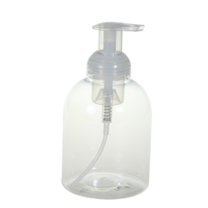 120ml Amber PET Plastic Foam Pump Bottle Amber PET Bottle with Black Pump