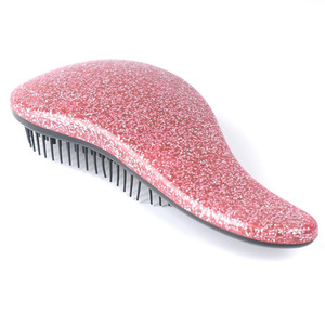 1Pcs Hot Sale Glitter Handle Tangle Detangling Comb Shower Hair Brush detangler Salon Styling Tamer Tool hairbrush Free Shipping