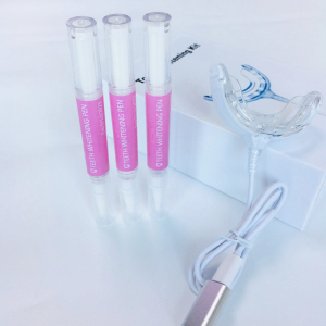 2020 approved whitening kits Teeth Whitening Kit whitening teeth machine with 3 Piece pink whitening pen