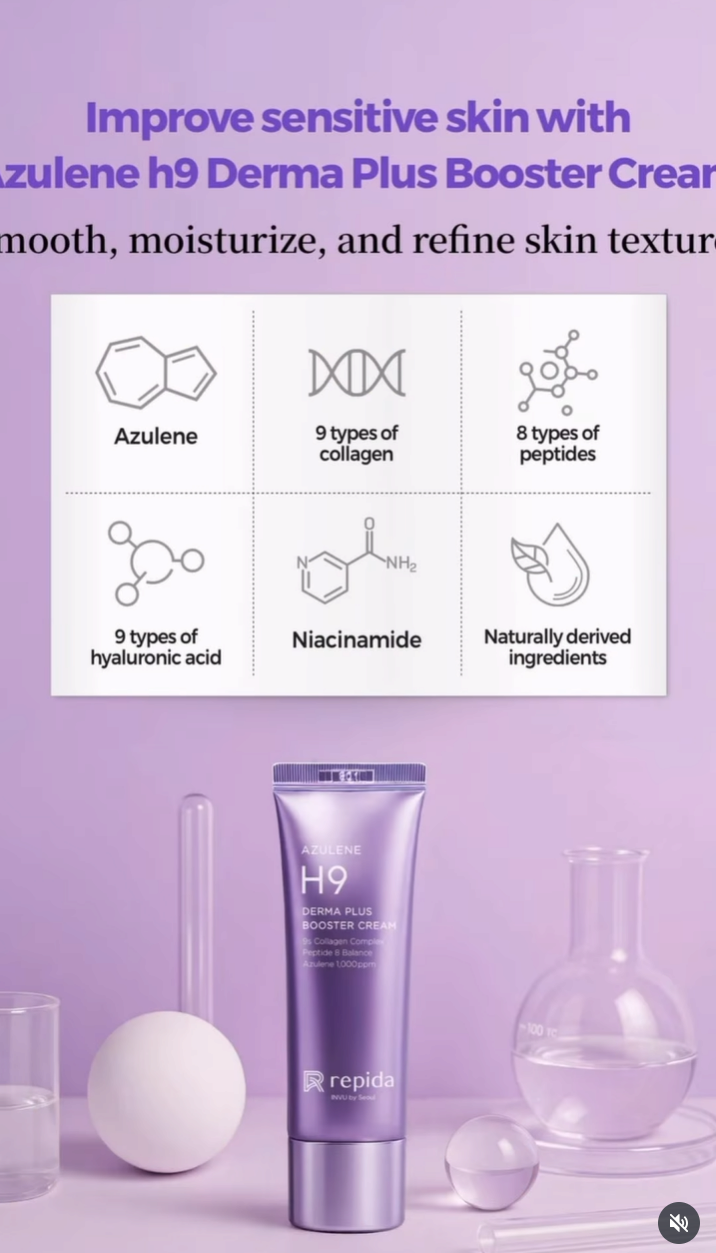 Azulene H9 Derma Plus Booster Cream 