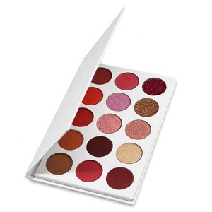 Cosmetic makeup 15 color wholesale glitter eyeshadow palette print your private label