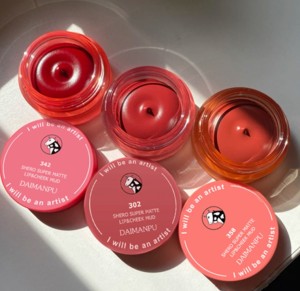 DAIMANPU vegan cruelty free luxury elegant lipstick set interesting package cheap makeup 4 options in pot care lip stick