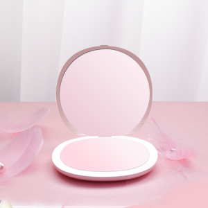 Double Sided Pocket Mirror Magnifying 3X LED Makeup Mirror with Light