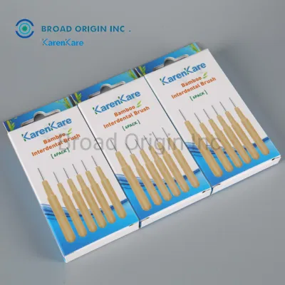 Eco Friendly Biodegradable Bamboo Toothpick Biodegradable Bamboo Interdental Brush
