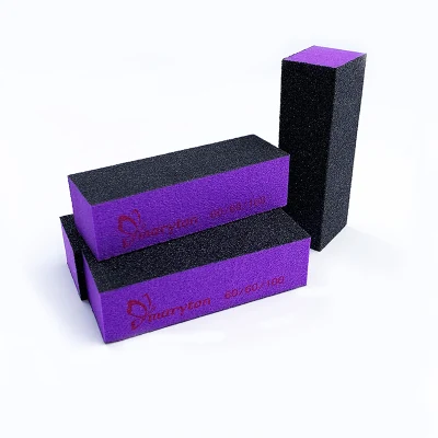 Fast Shipping 500PCS/Case 3 Sides 80/80/100 Nail Buffer Block Sanding Block for SPA Nail Care