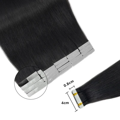 Fblhair Straight PU Tape Ins Body Wave Human Hair Extensions