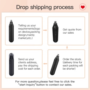 Free shipping 2021 Nose ear hair trimmer Wholesale Portable Mini Exquisite Personal Electric Nose Hair Trimmer