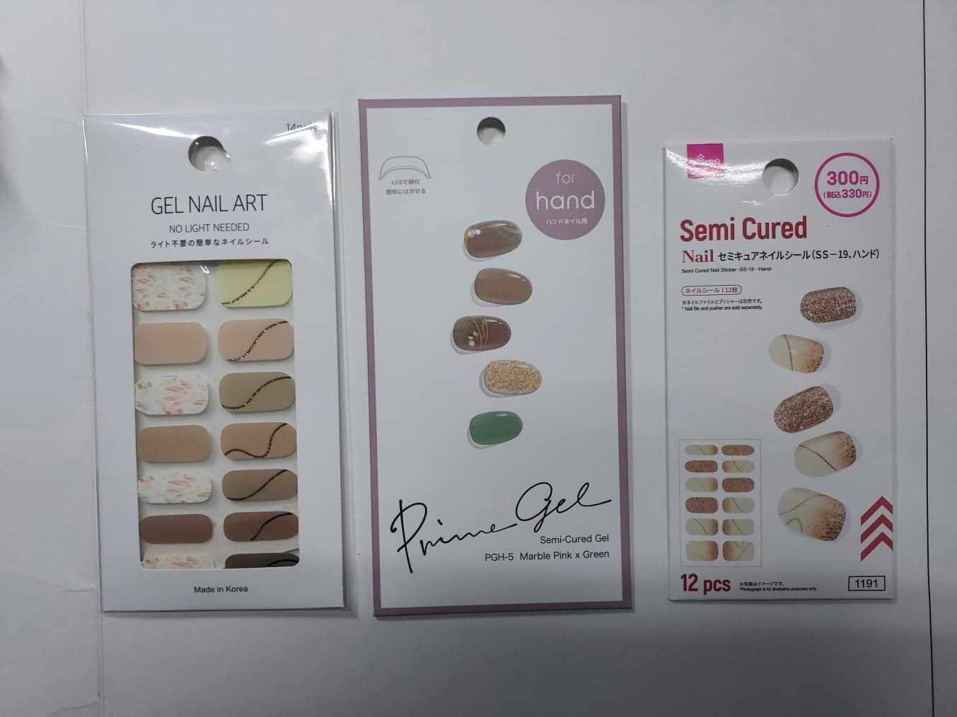 Gel Nail Stripes with high gloss