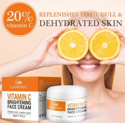 High Quality 50 Ml Black Skin Bleaching Whitening Face Yellow Cream Private Label Retinol Vitamin C Face Cream