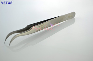 High Quality Eyelash Extension stainless steel tweezers for cosmetic manicure Vetus tweezers TS-15