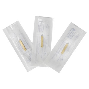 Hot Sale PCD 12 Curve Microblade Gold Permanent Tattoo Eyebrow Needle