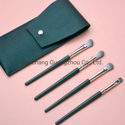 Hot Selling 4PCS Brush Kit Eyeshaodw Lid Color Smudge Blending Brush with Portable Bag