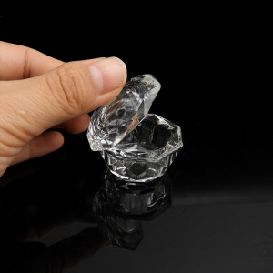 Hot Selling  Cheap Transparent Acrylic Liquid Holder With  Lid Glass For Storage Powder Liquid