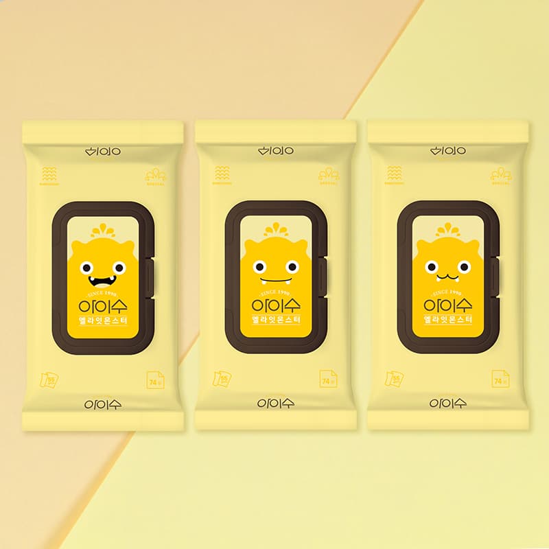ISOO Yellait Monster 55gsm Wet Wipes 74S
