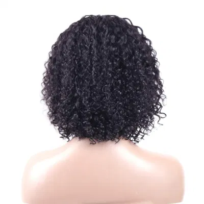 Kbeth Human Hair Wig for Black Femme 12 14 16 Inch Kinly Curly Charming Soft Bouncy Brazilian Short Bob 2021 Summer Fashion Full Lace Wigs Vendor