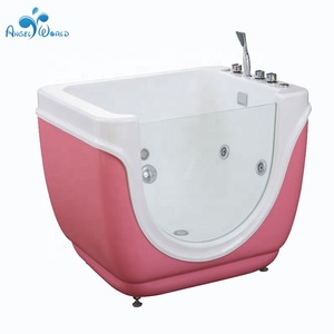 Kids spa supplies wholesale acrylic baby swim bath tub with bubble