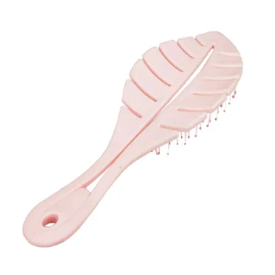 Leave Shape Wet and Dry Curved Vent Detangle Hair Brush Scalp Comb