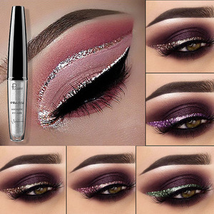 Liquid Glitter Eyeliner Maquiagem Profissional Metallic Silver Waterproof Shimmer Eyeliner for Eyeshadow Eyes Makeup