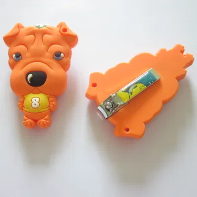 Lovely Cute Dog Shape Cartoon Nail Clipper with Silicon Cover