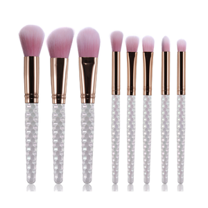 Luxury rose gold 8pcs professional custom logo makeup brushes manufacturer