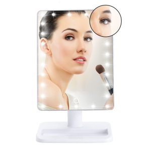 Makeup mirror with bluetooth speaker ABS cosmetic led mirror personalized smart touch screen amazon prime led makeup mirror w