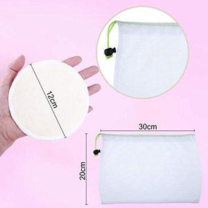 Makeup Soft Remover Pads with 1 Laundry Bag,  Chemical Free Cleansing Towel Wipes Face, Facial Clean Skin Care