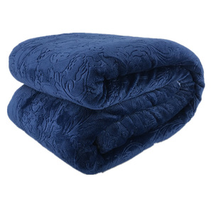 manufacturer supply New 3D embossed blanket high quality blankets reversible throw