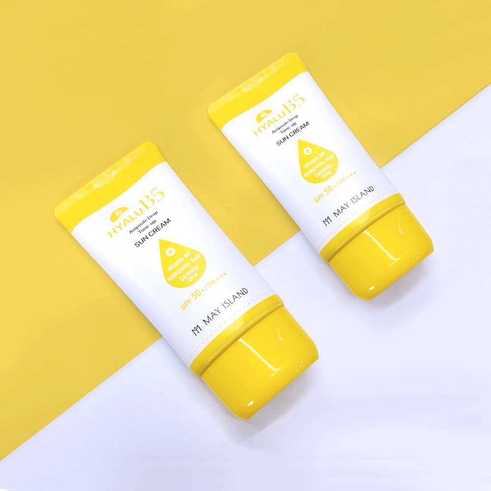 [MAYISLAND] HYALU B5 AMPOULE DROP TONE-UP SUN CREAM SPF50+/PA+++ 70ml