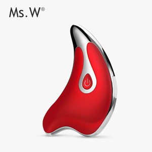 Mini Multi-purpose Ms.W Face Skin Care Gua Sha Tool Heat High Frequency Vibration Mini Galvanic Electric Facial Massage Machine