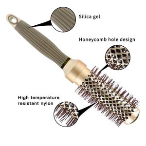 Nano technology ceramic hair brush hair brush curved custom detangling brush