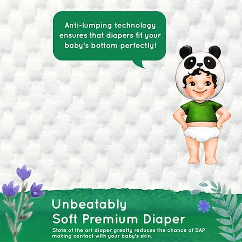Natural Blossom Baby Diapers Size 3 (13-24lbs) 28 Count