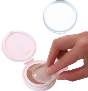 New Design Cosmetic Face Foundation Makeup Tools ,Round Shape Beauty Silicone Sponge Power Puff