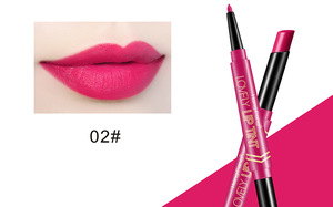 New design professional make up cosmetics custom organic double end matte fashion color lipstick lip liner pencil