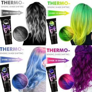 OEM Wholesale Girls Thermochromic Color Hair Dye Hair Color Cream Thermo Sensing Shade Shifting Color Changing Hair Dye