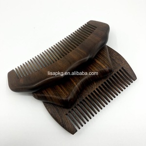 OEM Wholesale Natural Wooden Mens Antistatic Beard Hair Comb