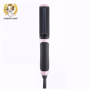 Pro cordless flat iron keep the hair smooth hot-air brush hair straightener