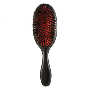 Professional Plastic Hair Brush, Eco-Friendly Boar Bristle Hair Brush With Long Wooden Handle