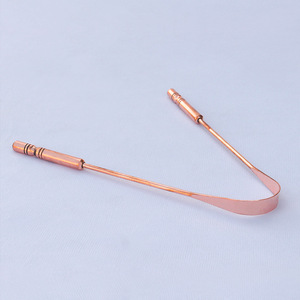 Pure copper tongue scraper Superior Quality product oral care tongue cleaner