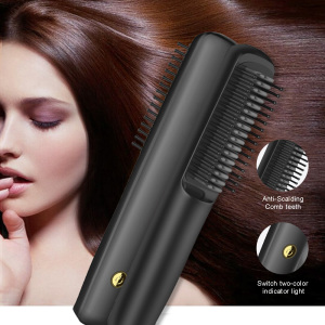 Rechargeable 5 in 1 Hot Air Brush Back Straightener ghd Styler Automatic Hair Crimper Boar Bristle Hair Barbe Escova de Cabelo
