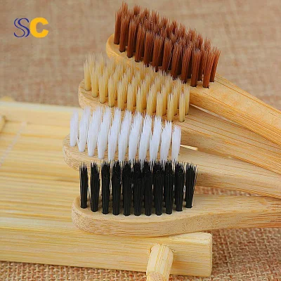 Safety China Adult Personal Care Charcoal Bamboo Toothbrush