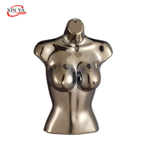 Big Breast Female Plastic Hanging Body Form/Mannequin/Dress Form(812-02-Skin/White/Black)