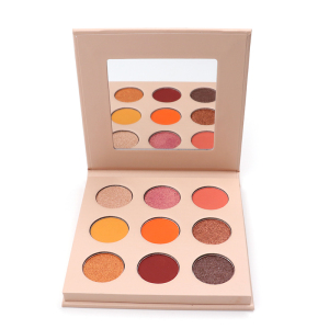 Shimmer Vegan Makeup Richly Pigment Eyeshadow Palette Custom Your Own Brand 9 Colors Private Label Eye Shadow Palette