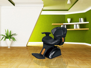 washing hair bed and chair in beauty salon