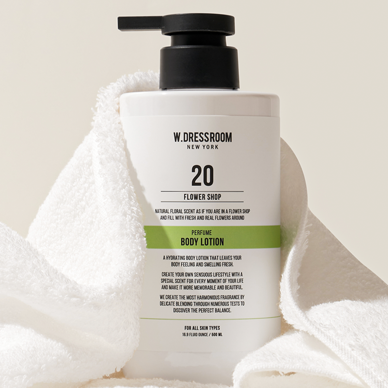 (W.DRESSROOM) Jojoba OilPerfume Body Lotion [No.20 Flower Shop] 500ml
