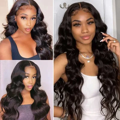 Wholesale Brazilian Body Wave 4X4 5X5 13X4 13X6 360 Wig for Black Women Pre Plucked with Baby Hair Virgin Lace Front Human Hair Wig