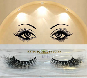 Wholesale top quality private label 3D mink false eyelashes with custom eyelash packaging