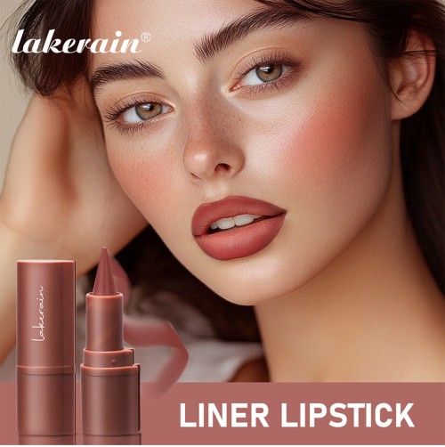 Wholesale Lakerain Durable Waterproof Easy to Color Non Drying Lip Line 2-in-1 Pointed Velvet Matte Lipstick