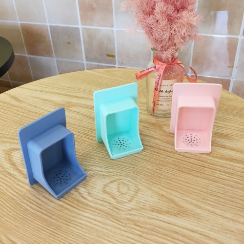 Stick-On Wall Mount Makeup Blender Display Rack Beauty Sponge Holder