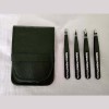 4PCS Tweezers Set Stainless Steel Tweezers Best Tweezers for Facial & Ingrown Hairs Splinter & Hair (Black)