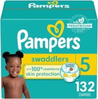 Pampers Swaddlers Size 5 Disposable Baby Diapers - 132 Pieces